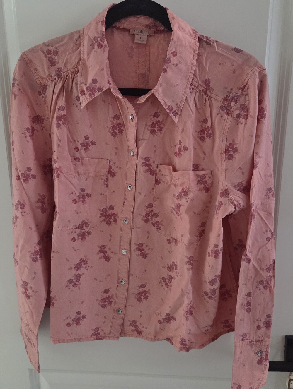 Sundance Pink Floral Button-Down Shirt